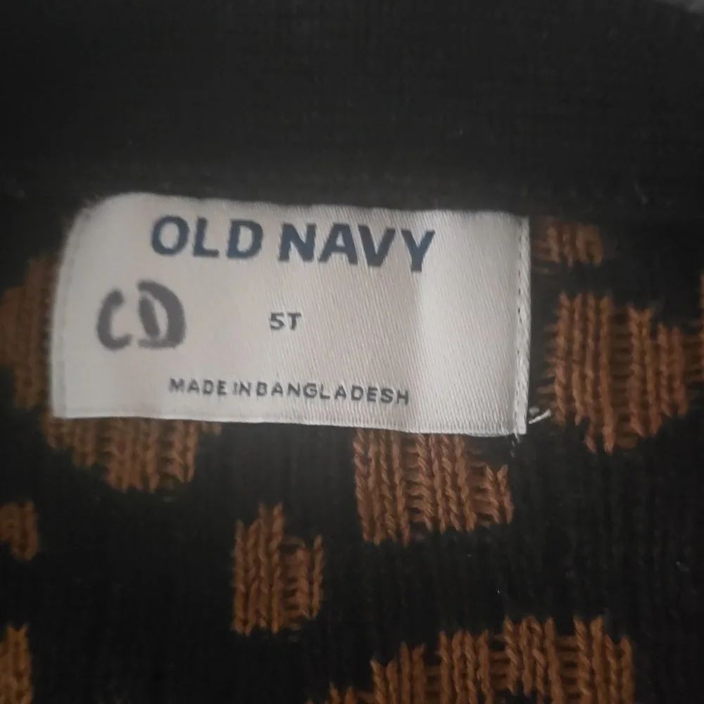Old Navy Leopard Print Open-Front Cardigan in Brown and Black